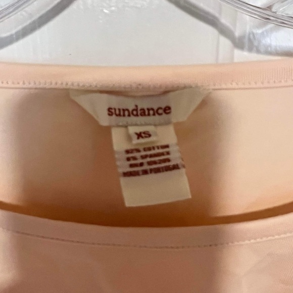 Sundance Princess Ruched Long-Sleeve Top Cream Pink XS E2 - Picture 2 of 4